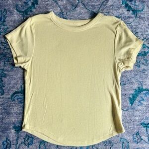 Butter yellow baby tee